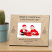 Merry Christmas Name Wood Frame 6x4 Picture Frame