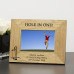 Personalised Hole In One! Engraved Wooden Photo Frame Gift 6x4 Golf Lovers Gift Celebrate a Hole In One